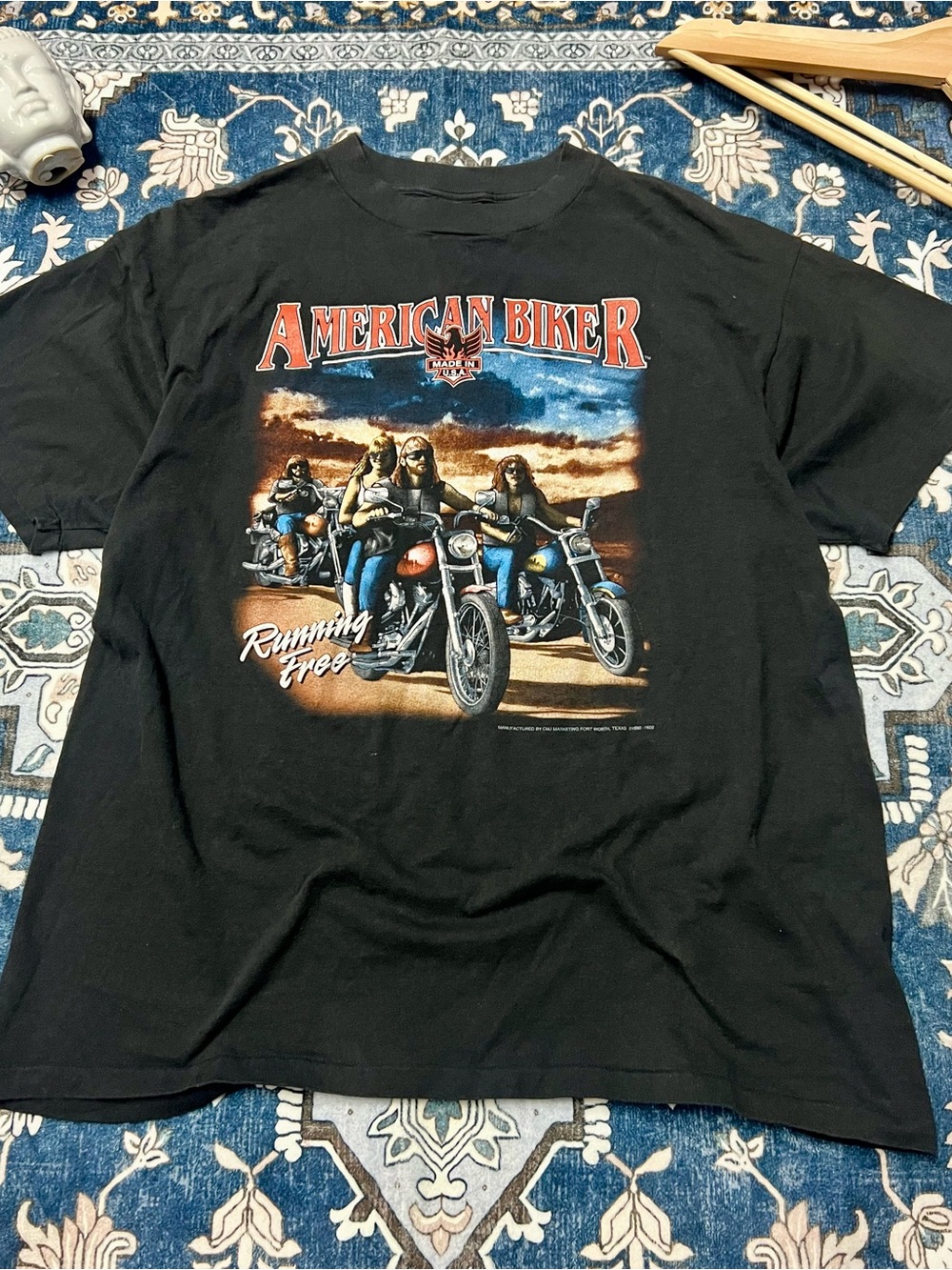 American Biker 3D Emblem Shirt